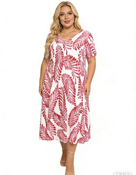 Picture of PRINTED DRESS STRETCH A LINE